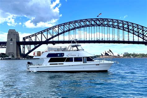 Boat hire sydney harbour hens party  Max Guests 30; 44 ft; Prices starting from